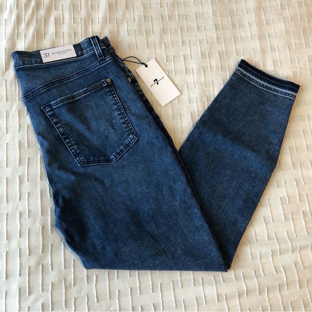 NWT 7 For All Mankind High-waist Ankle Skinny Jeans